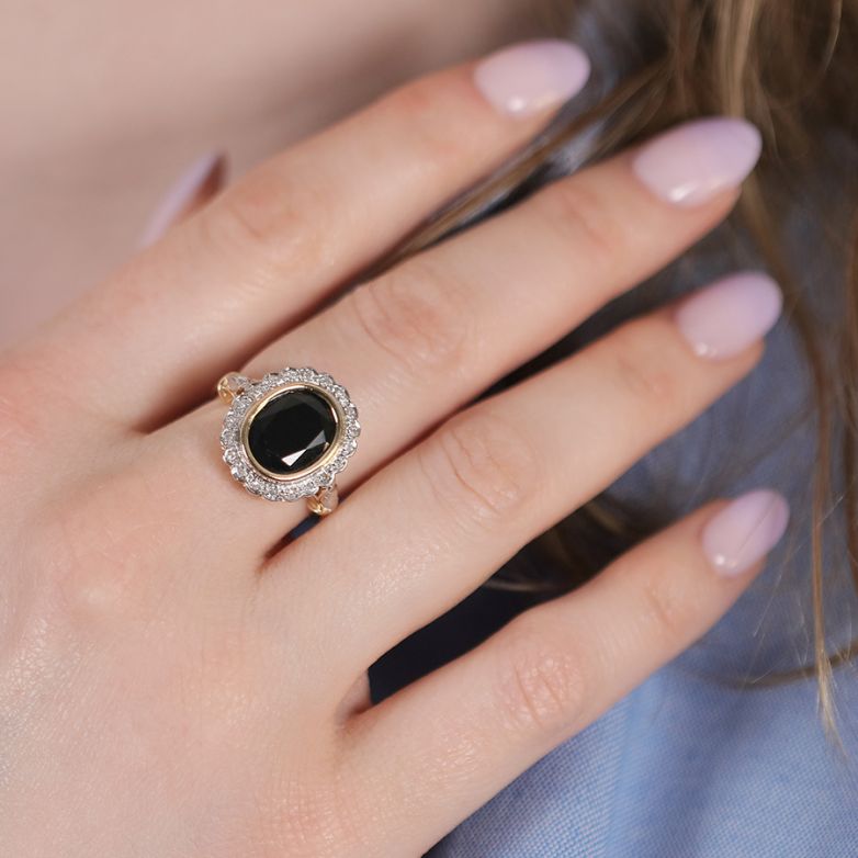 Daisy ring sapphire 3.65...