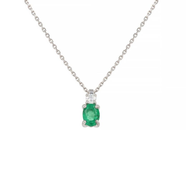 Necklace emerald 0.90 carat...