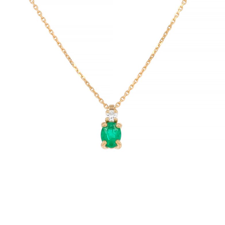Necklace emerald 0.66 carat...