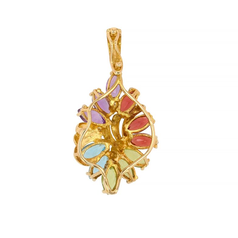 Pendant gemstones yellow...