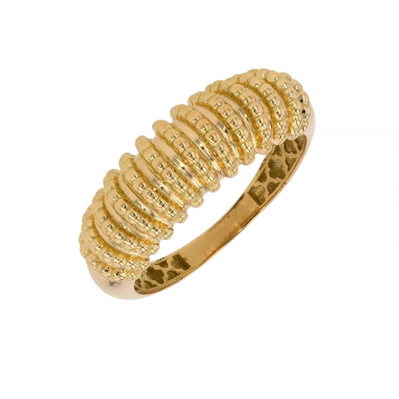 Yellow gold ring 5.14g