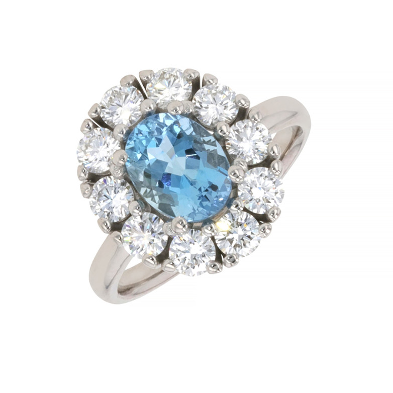 Ring aquamarine 1.42 carat...
