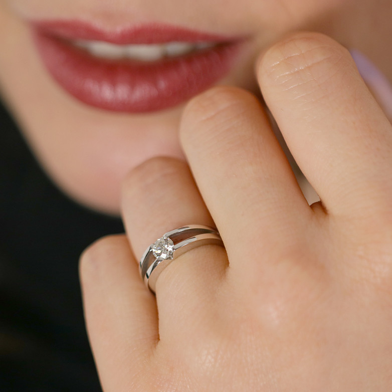 0.40-carat diamond...