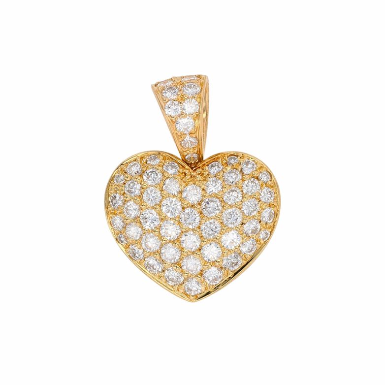 Heart pendant diamonds 1.51...