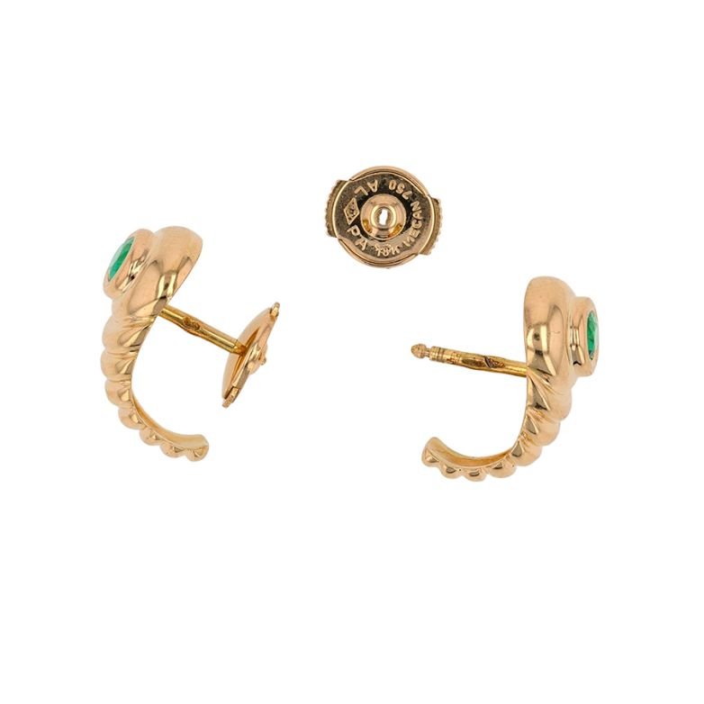Earrings emeralds 0.38...