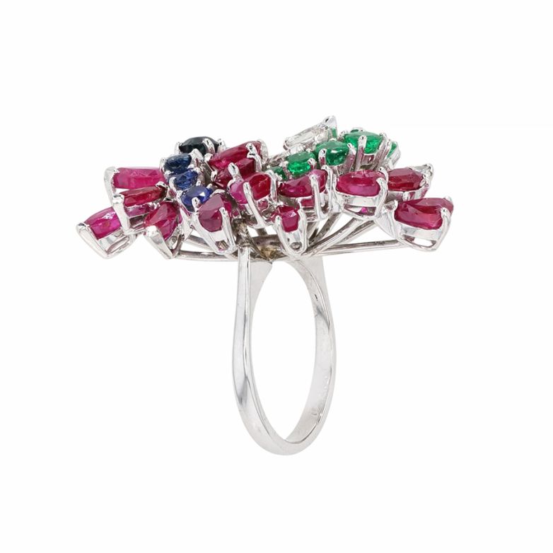 Ring set with sapphires,...