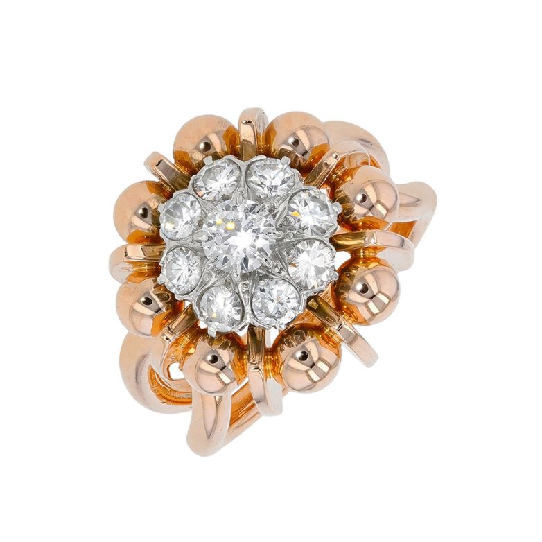 Vintage ring diamonds 0.78...