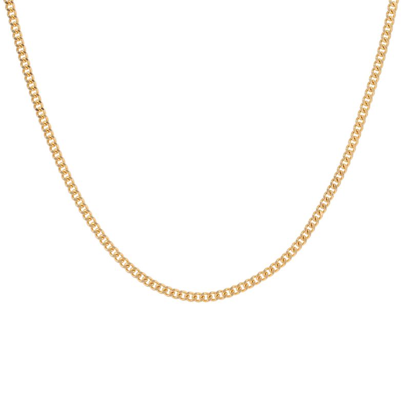 9.83g yellow gold curb chain