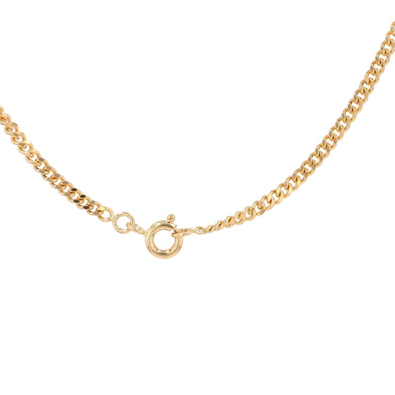 9.83g yellow gold curb chain