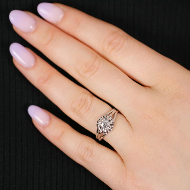 Vintage diamond ring 0.25...