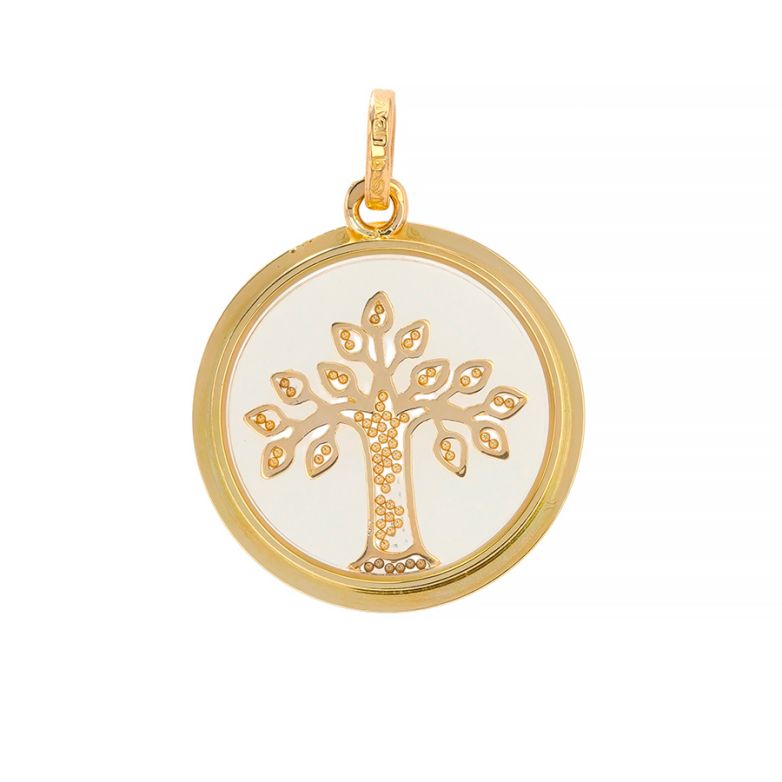 Tree of life pendant yellow...