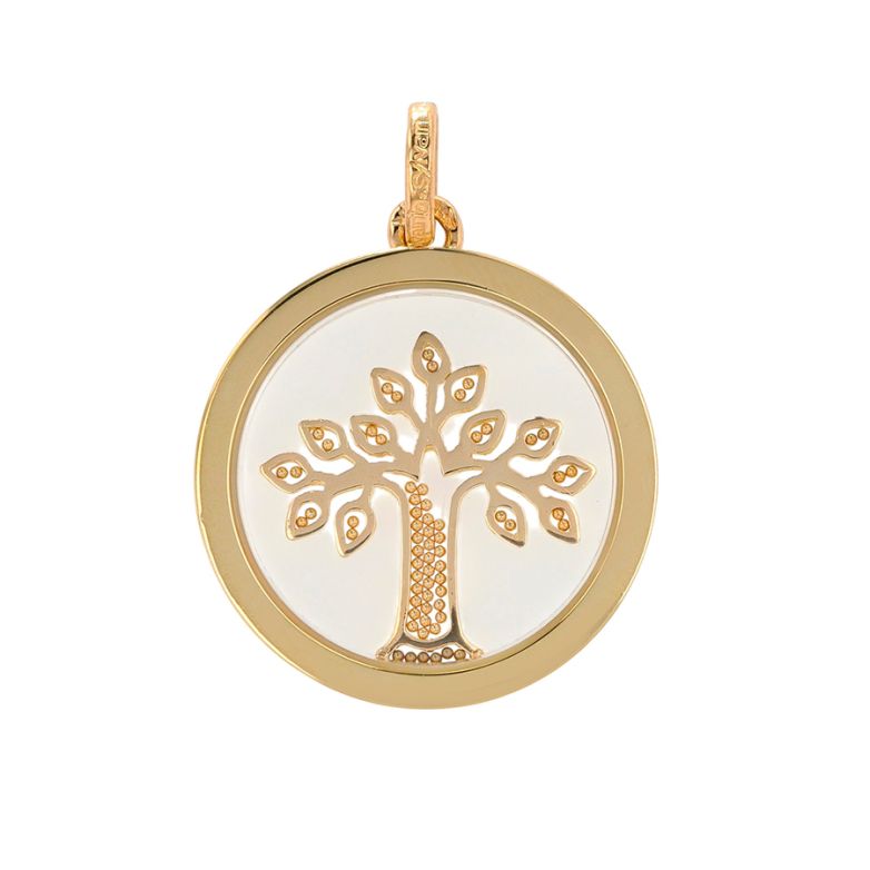 Tree of life pendant yellow...