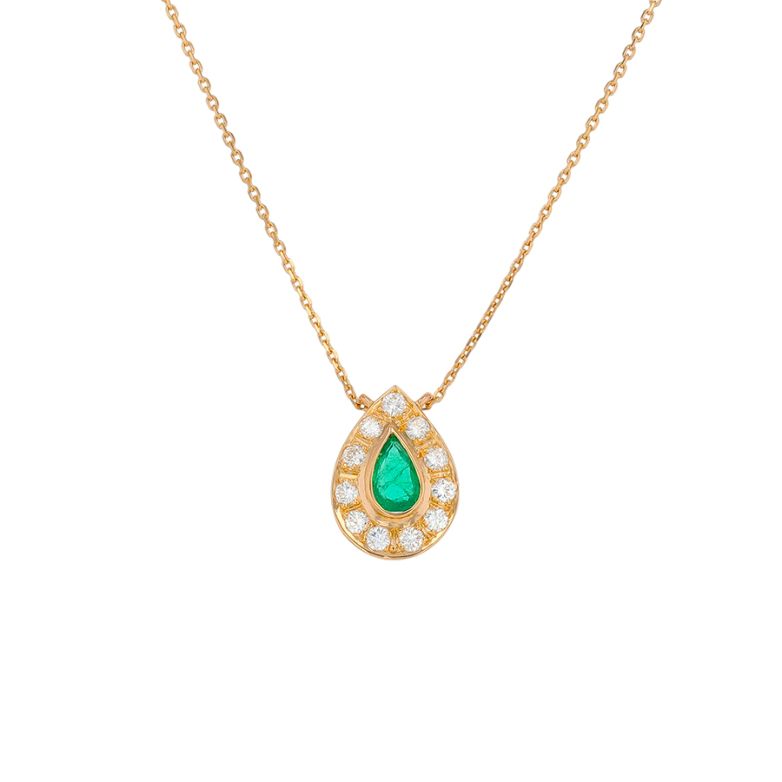 Necklace emerald 0.50 carat...