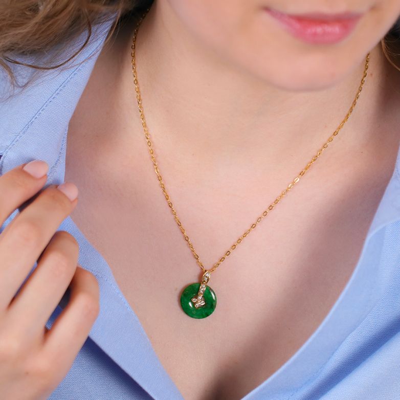 Necklace diamonds 0.12...