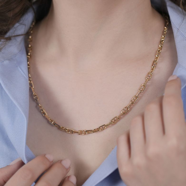 Yellow gold navy chain 37.69g