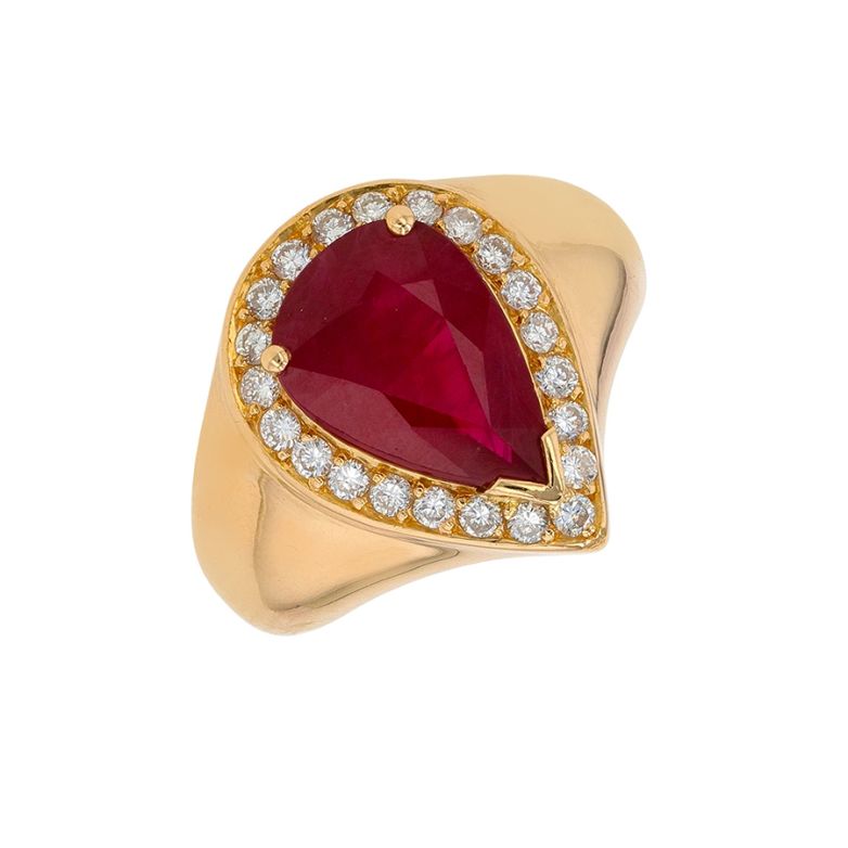 3.64-carat ruby and...