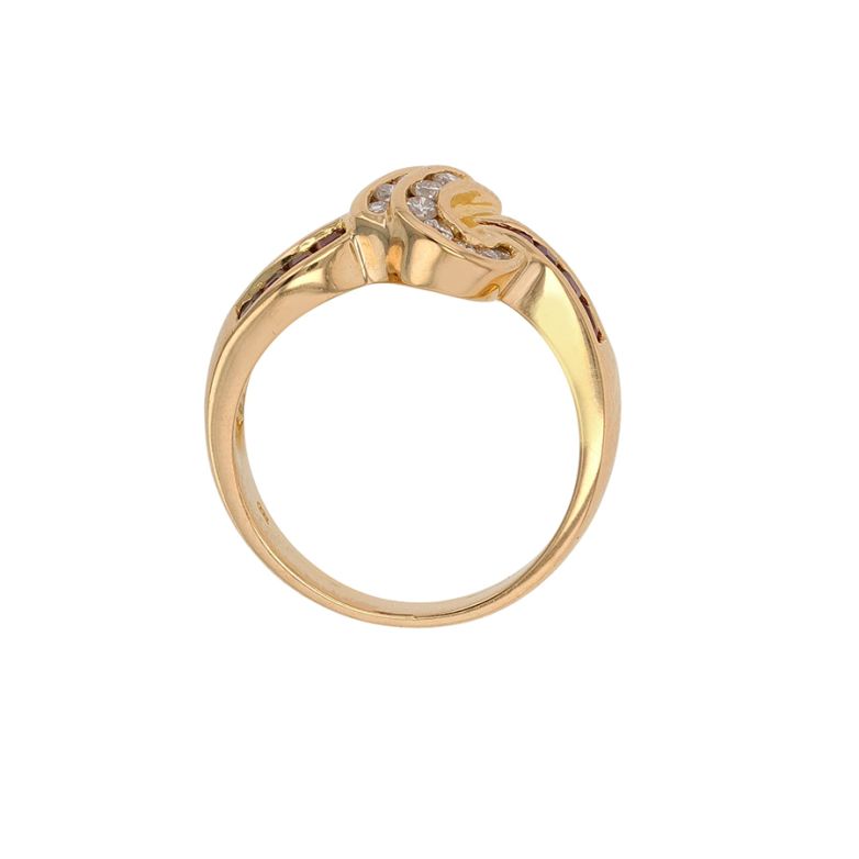 Ring ruby 0.34 carat and...