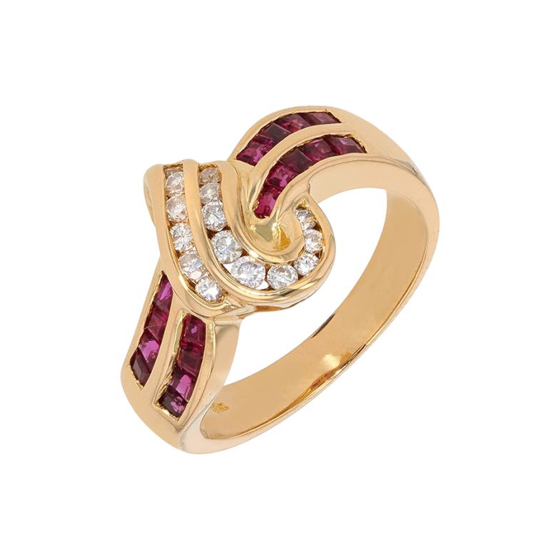 Ring ruby 0.34 carat and...