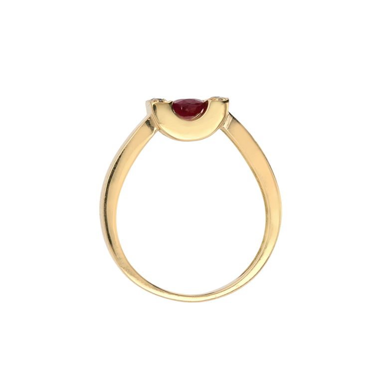 Ring ruby 0.45 carat and...