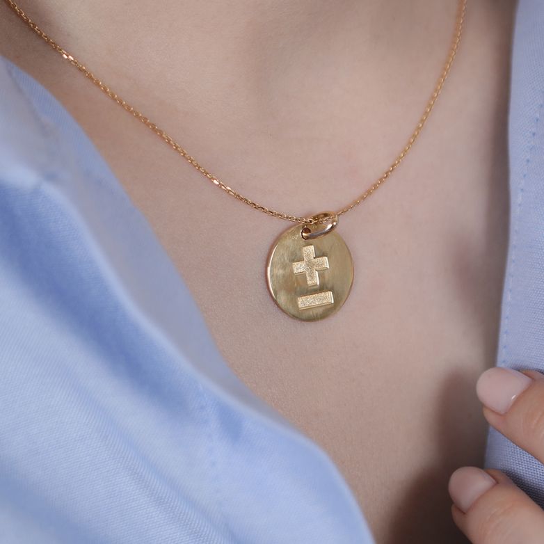 Yellow gold medal 3.33g