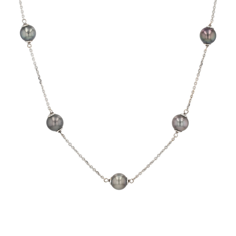 Tahitian pearl necklace in...