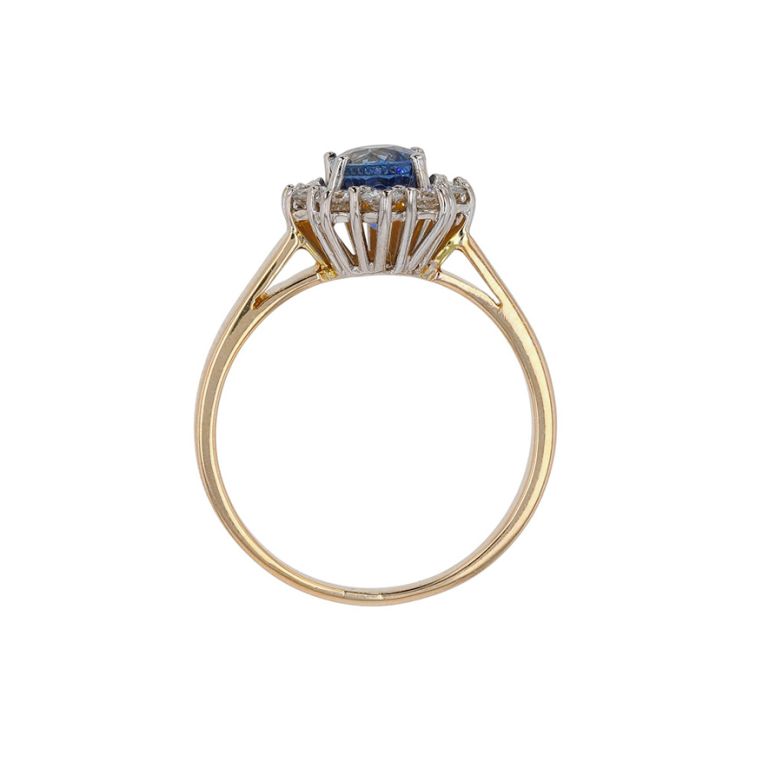 Daisy ring sapphire 1.14...