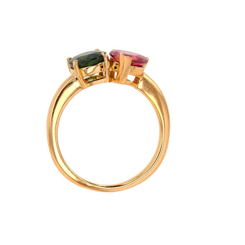 Ring Toi & Moi sapphire...