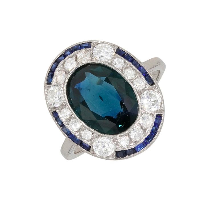 Antique ring sapphires 2.81...