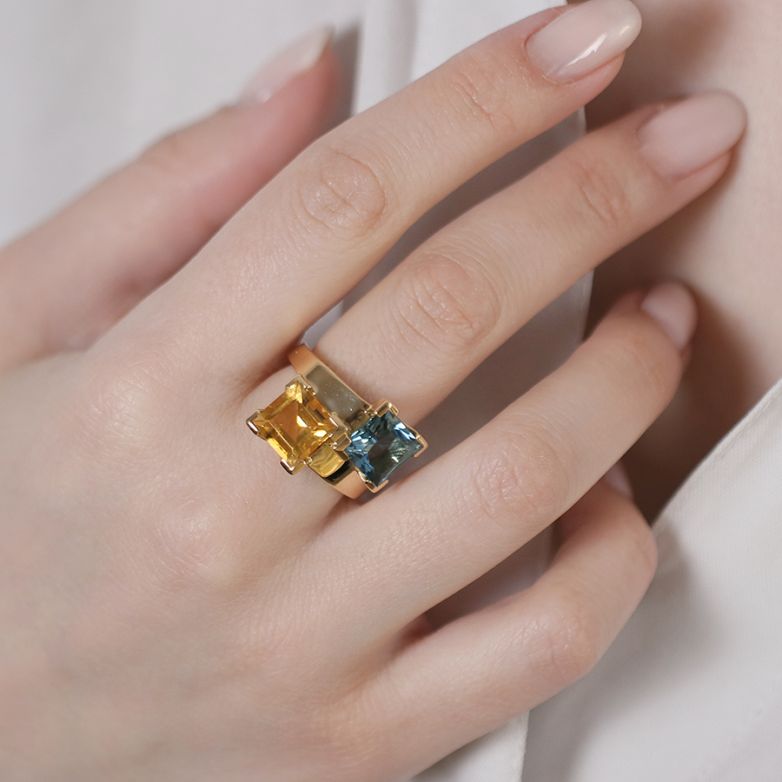Ring citrine 2.61 carats...