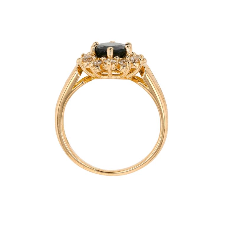 Sapphire daisy ring 0.88...