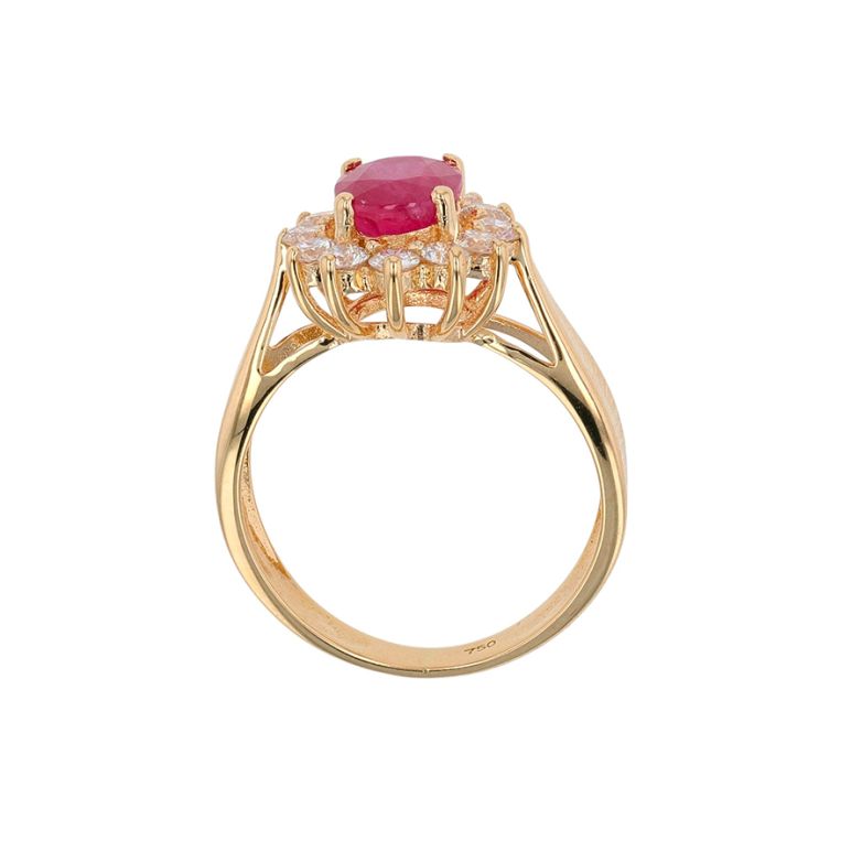 2.02 carat ruby daisy ring,...