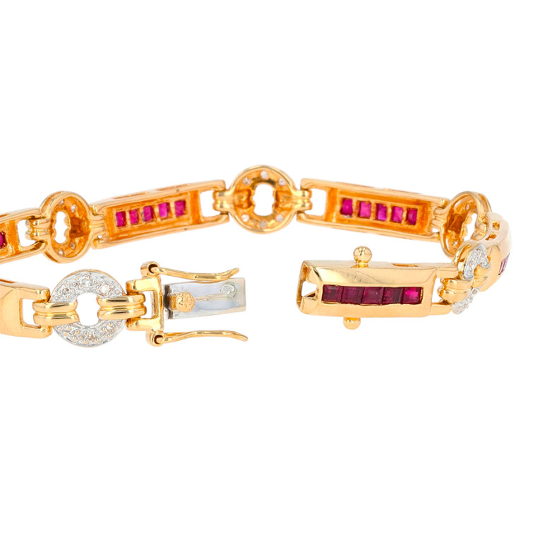 Bracelet ruby 1.80 carat...