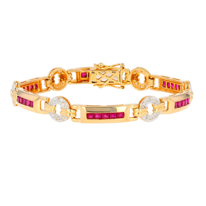 Bracelet ruby 1.80 carat...
