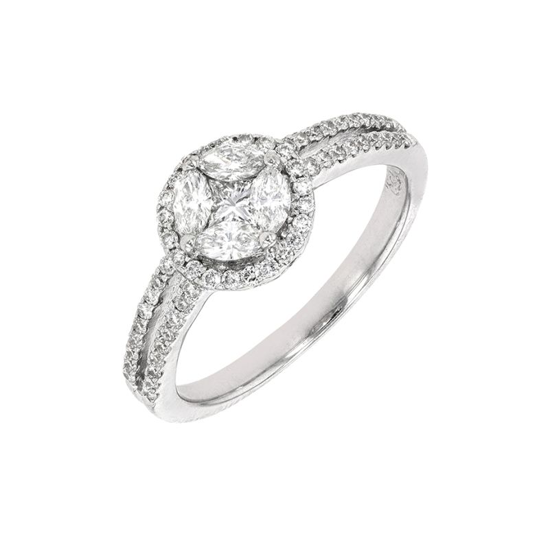 Diamond ring 0.52 carat...
