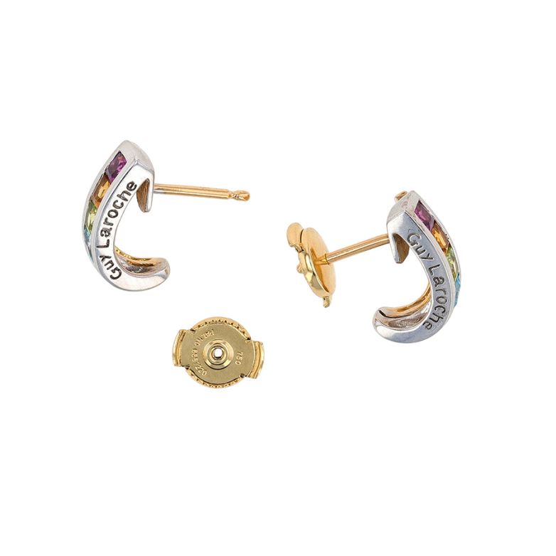 Earrings gemstones 2 gold...