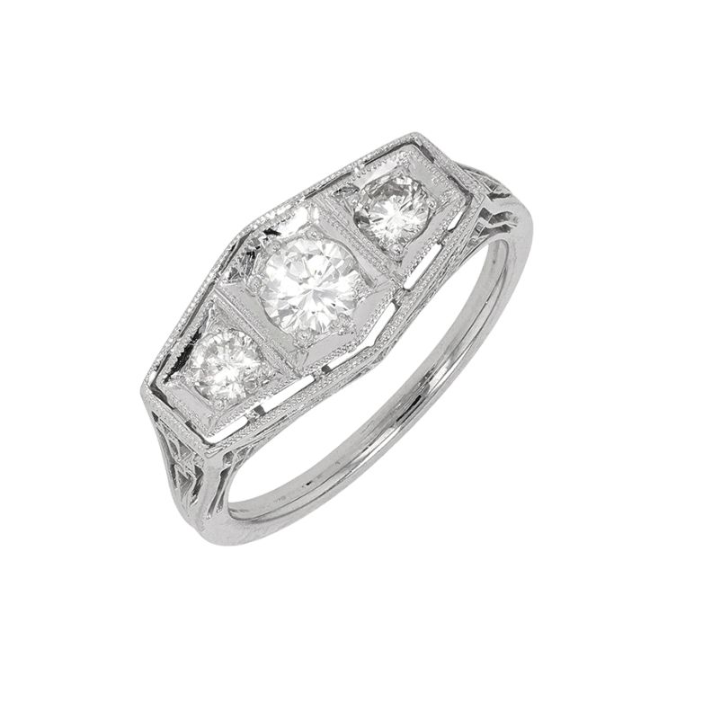 Vintage diamond ring, 0.44...