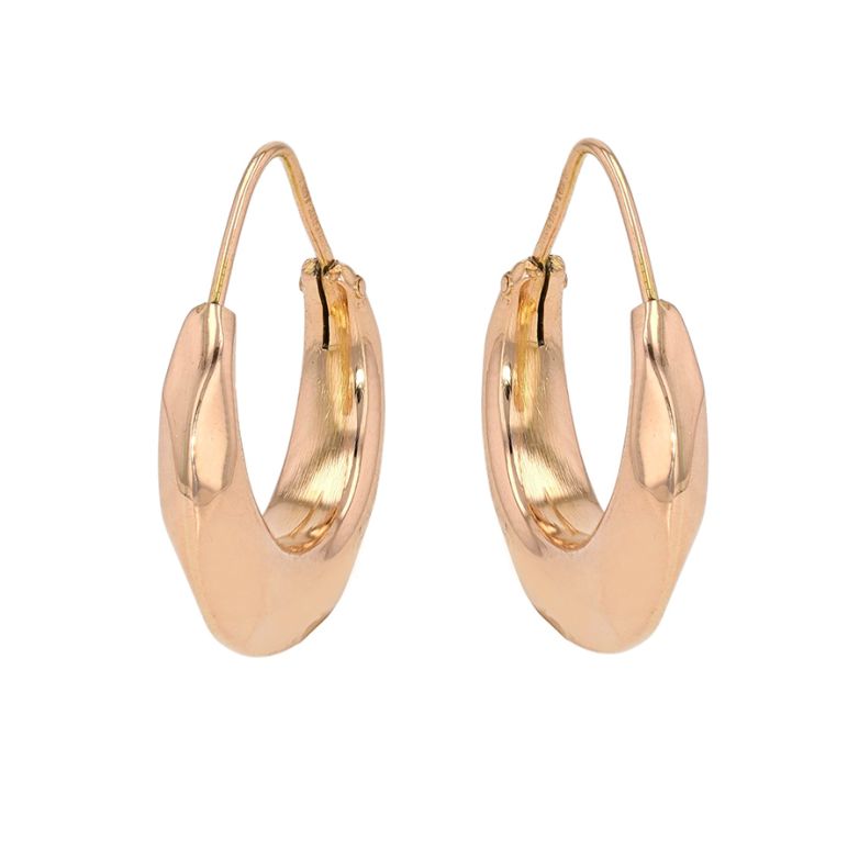 Yellow gold earrings 3.39g