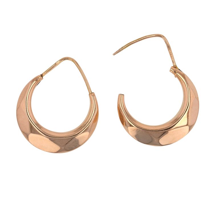 Yellow gold earrings 3.39g