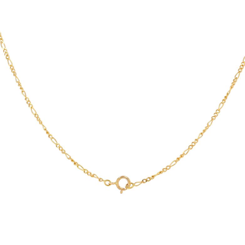 Yellow gold pearl necklace...