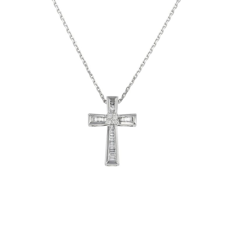Necklace cross diamonds...