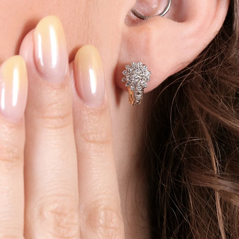 Earrings diamonds 0.42...