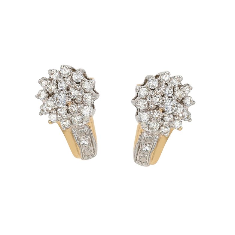 Earrings diamonds 0.42...