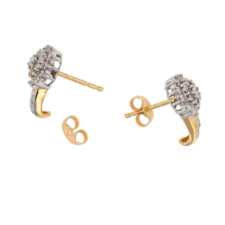 Earrings diamonds 0.42...