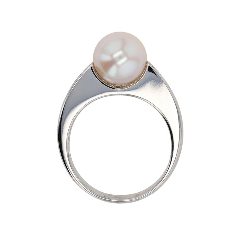 Pearl and diamond ring 0.05...