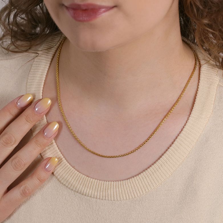 Yellow gold palm chain 8.10g