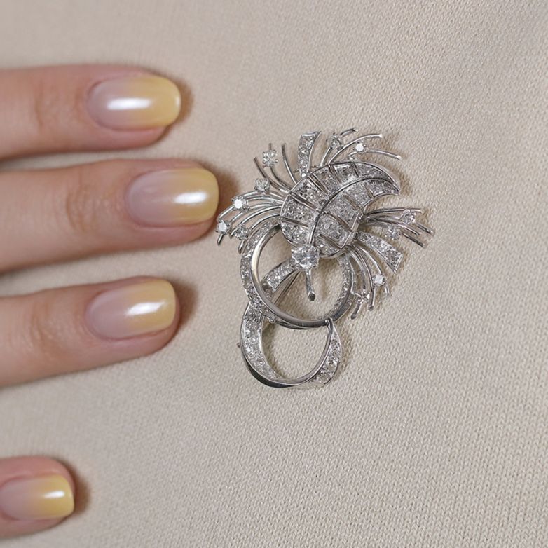 Vintage brooch diamonds...