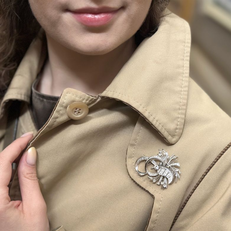 Vintage brooch diamonds...