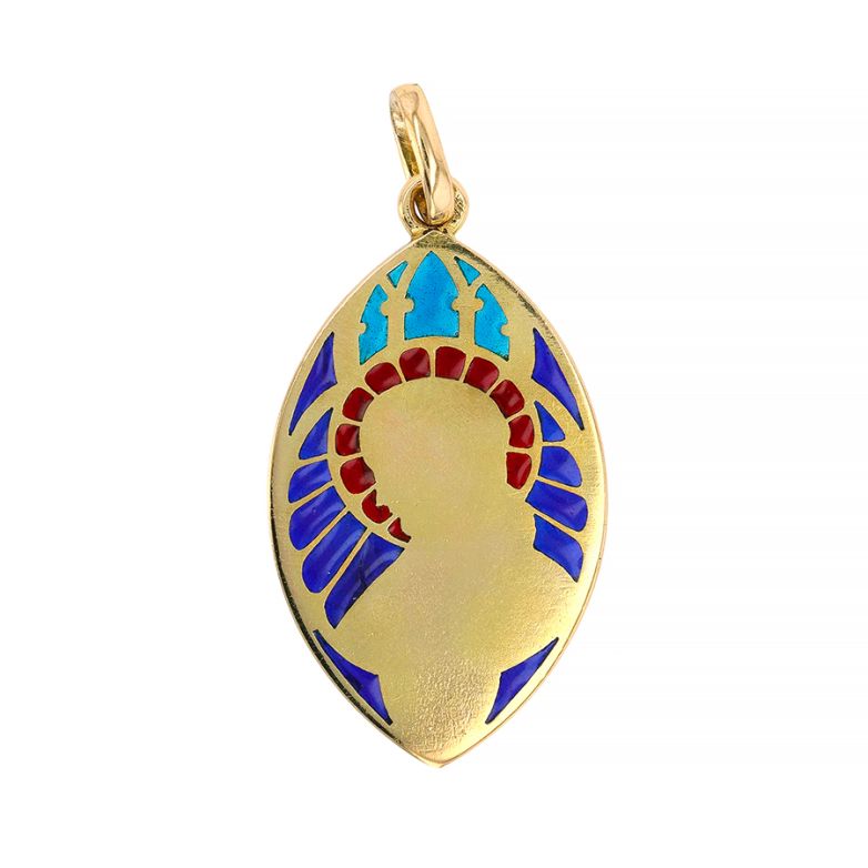Antique medal Virgin Mary...