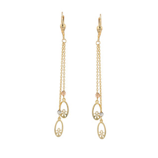 3-gold sleeper earrings 2.36g
