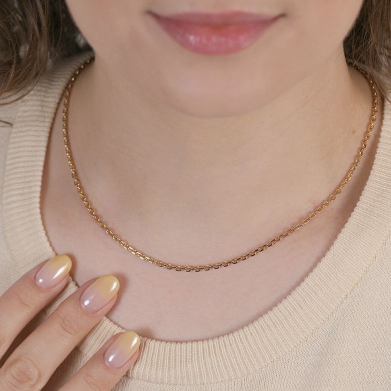 Yellow gold forçat chain 7.93g